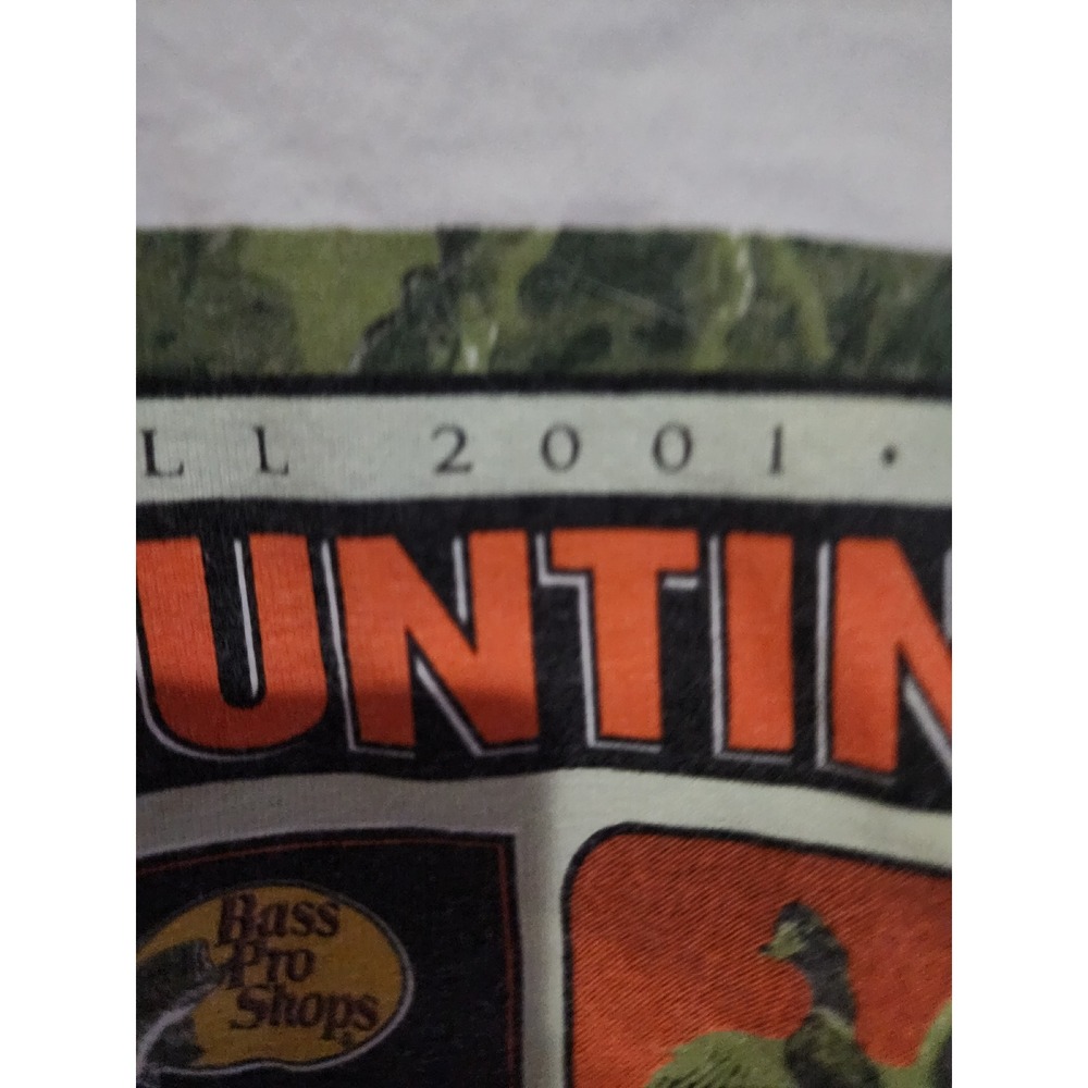 Vintage RedHead Bass Pro Shops Hunting Classic 2001 Graphic T-Shirt White XXL